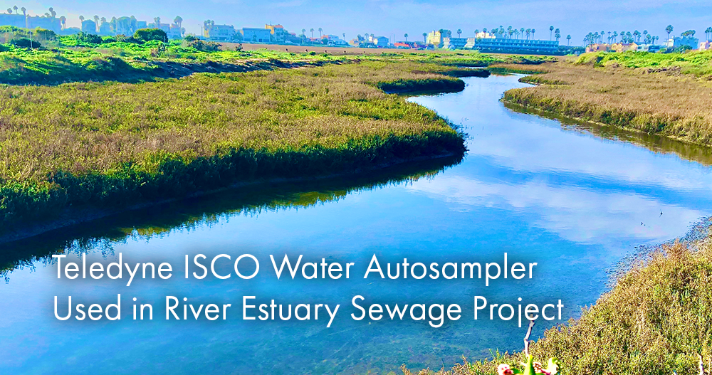 Teledyne ISCO Water Autosampler Used in River Estuary Sewage Project