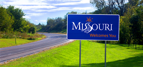 Missouri Welcomes You Sign